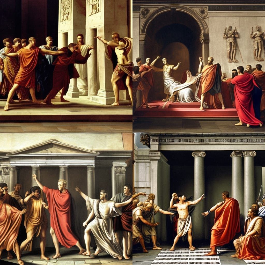 the assassination of julius caesar in the roman senate