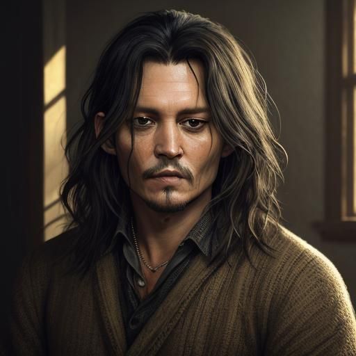 Detailed Portrait in the Style of Macro Photography