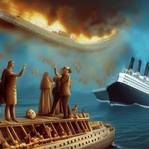 Hanukkah at Titanic Wreck with Jewish Merfolk