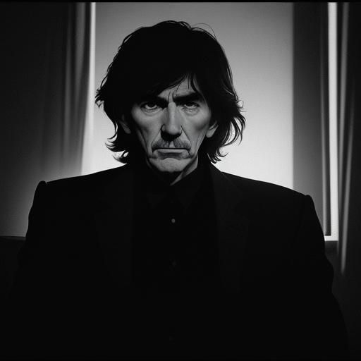 George Harrison in Film Noir Style