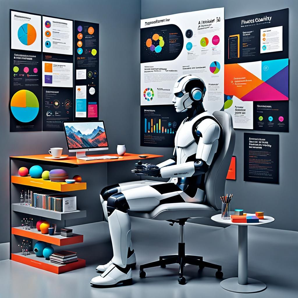 AI Artistry: A Captivating Infographic in 3D