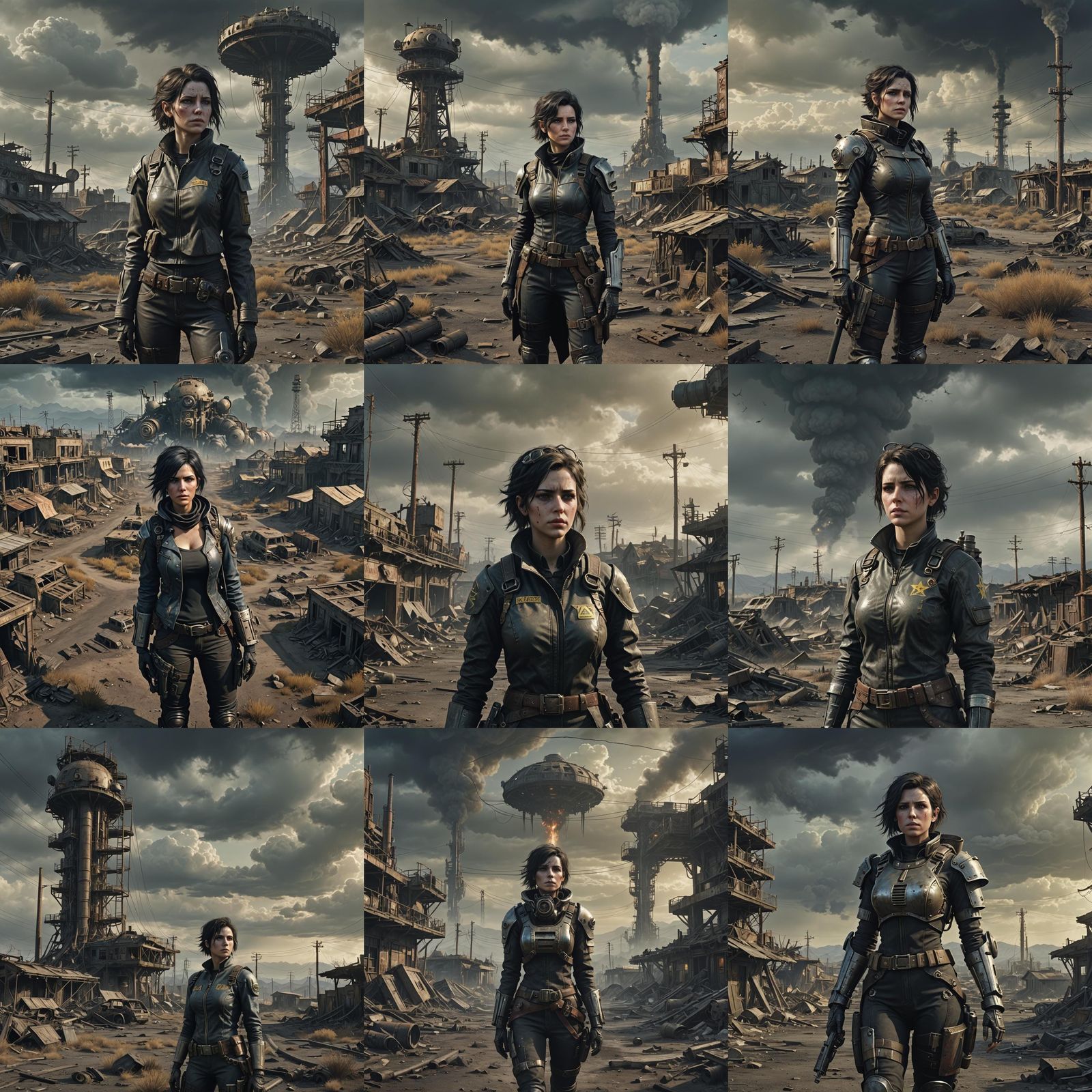 Emo Female Fallout Series: Digital Matte Painting