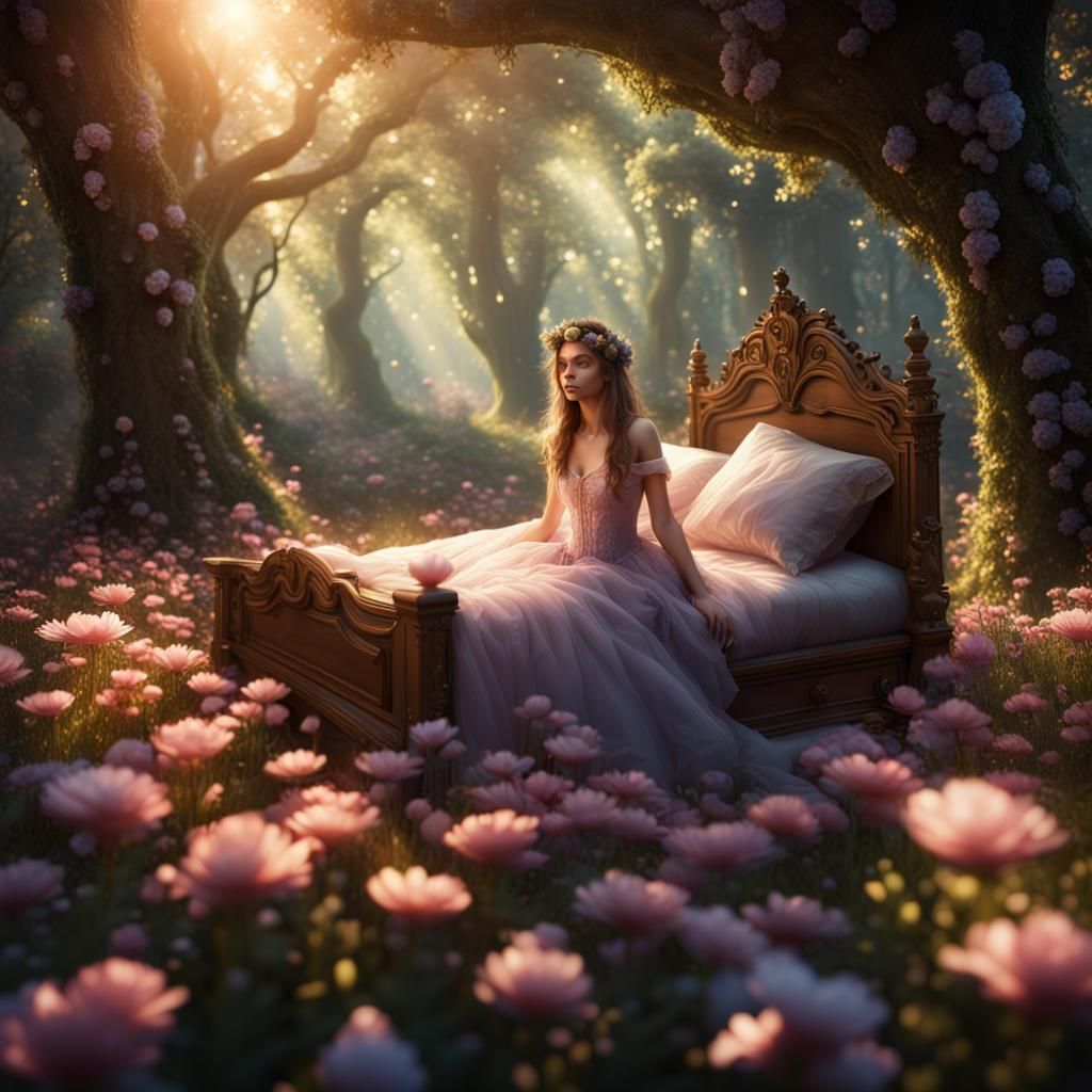 Rue in Flower Bed: Fantasy Forest Concept Art