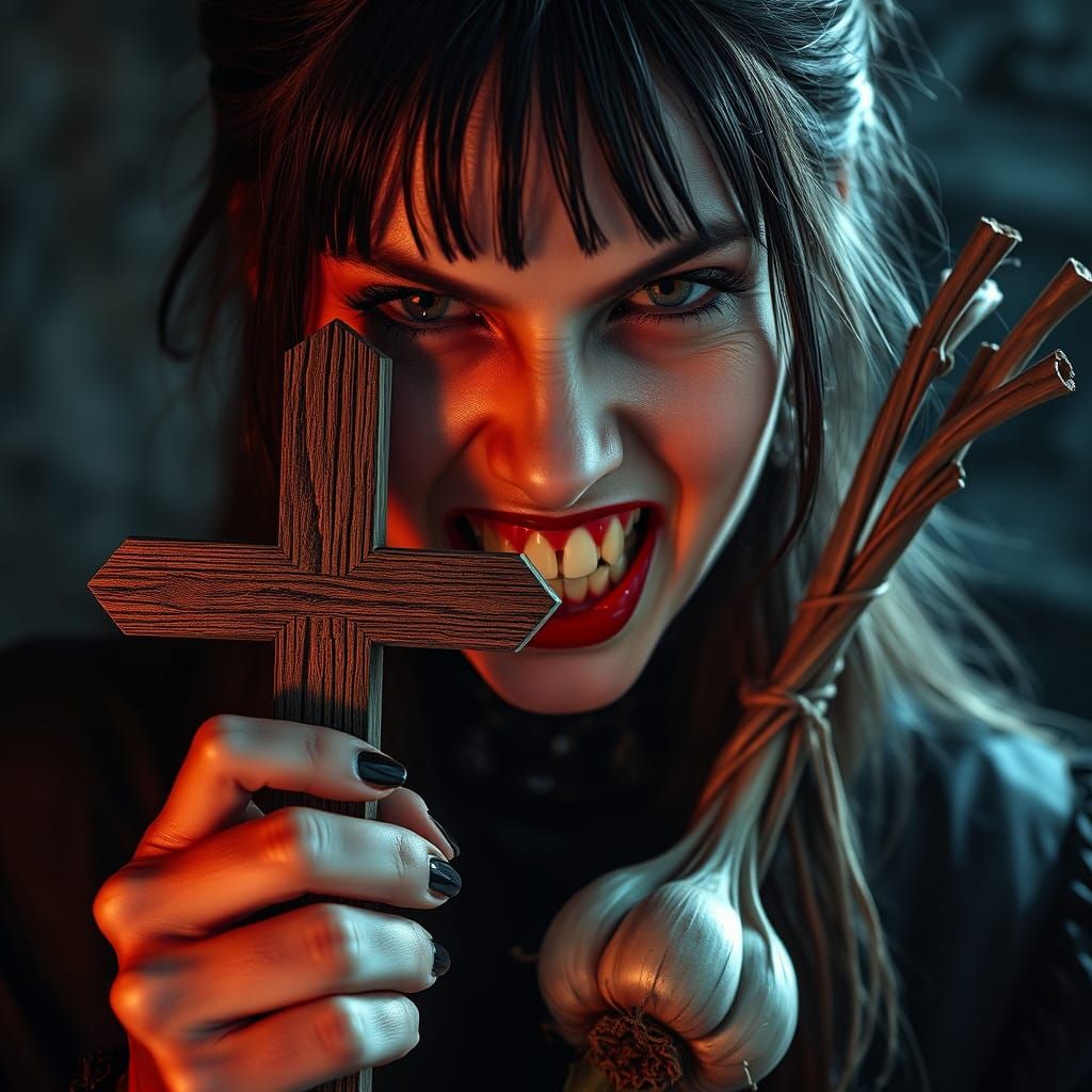 Ethereal Russian Vampire in Moody, Cinematic Splendor