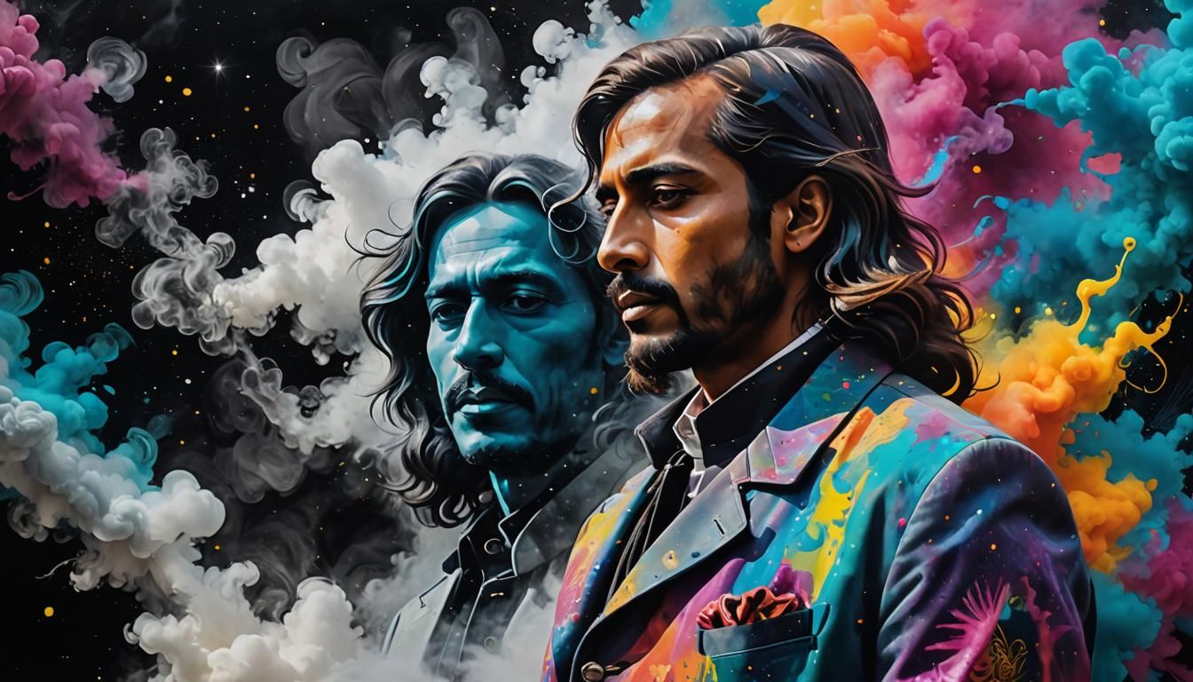 Madras Man's Memories in Interstellar Graffiti Art