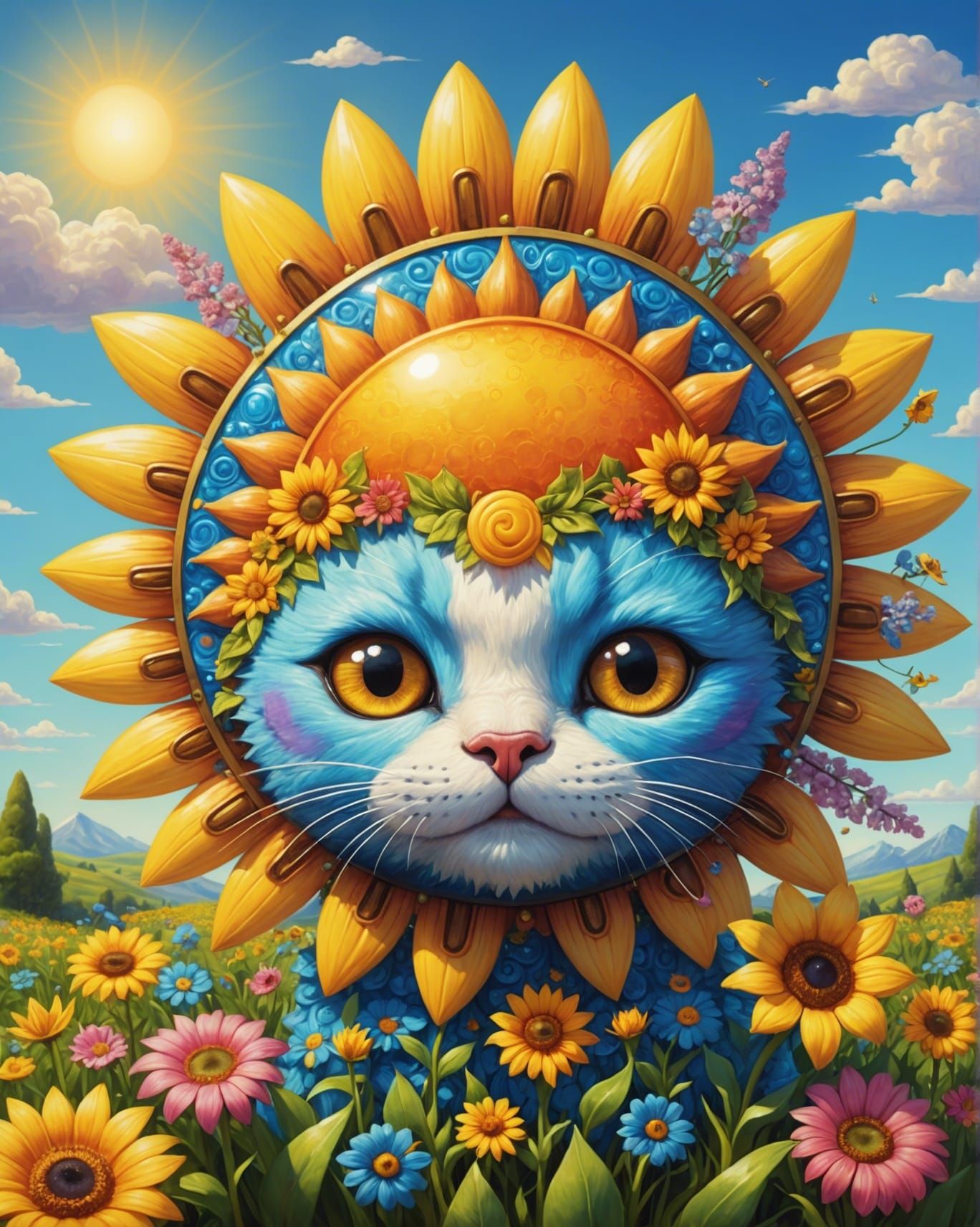 Nyan Cat Sun in Toosh Toosh Style