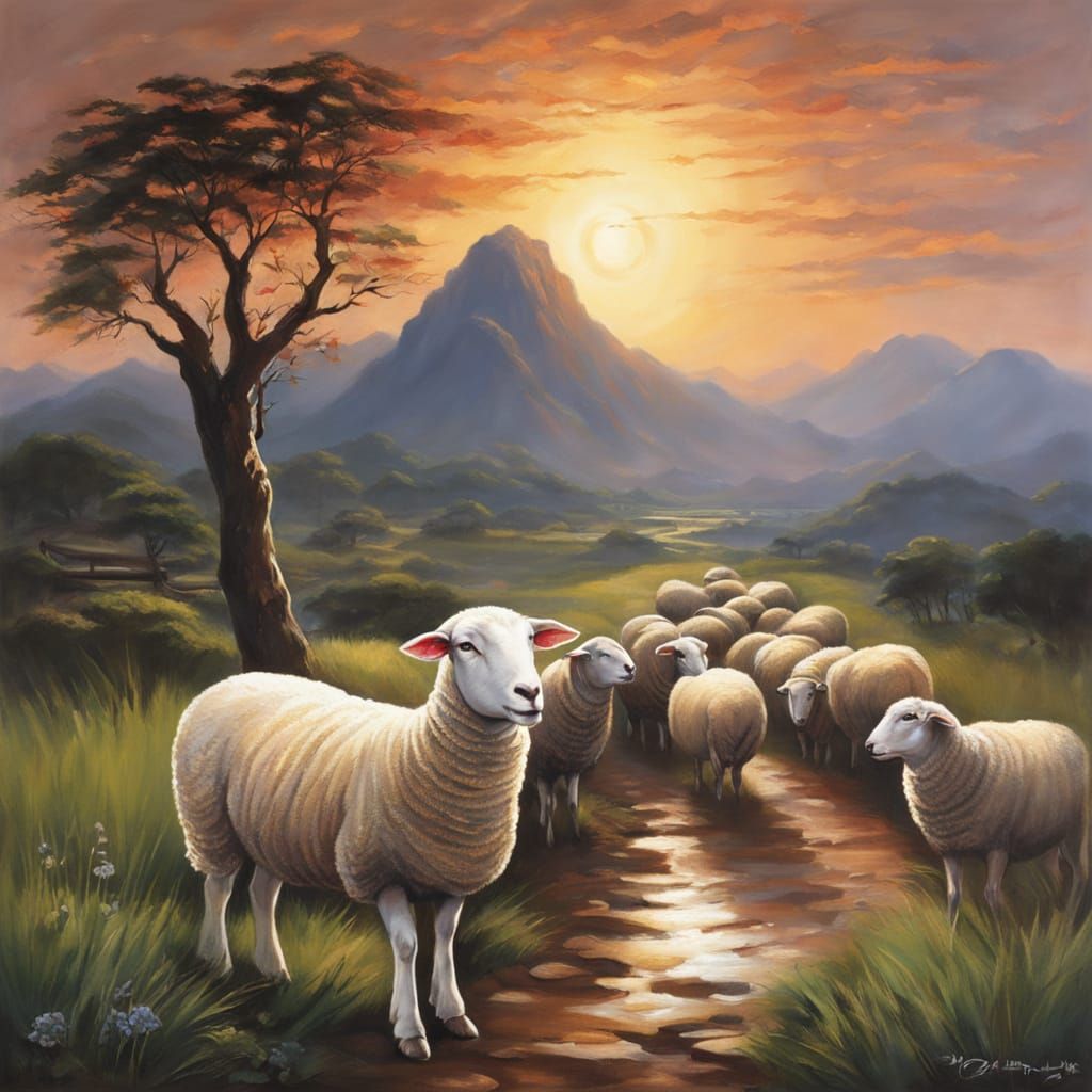 The God of peace ສັນຕິພາບ that brought again from the dead our ພະອົງເຈົ້າ Lord Jesus, the great shepherd ຄົນລ້ຽງແກະ of t...