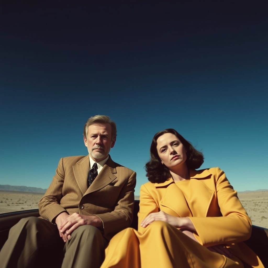 Surreal Characters in Wes Anderson Style