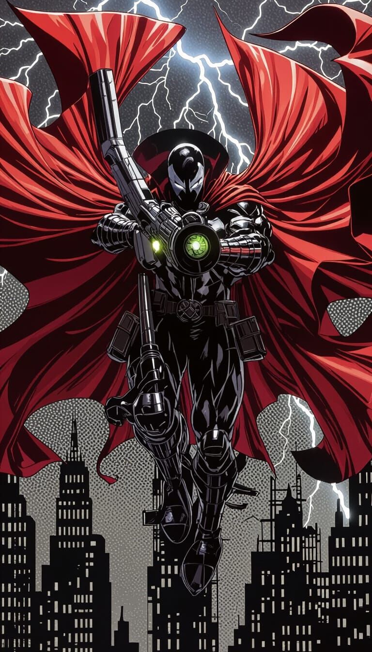 Spawn in Cyberpunk City with Futuristic Rifle