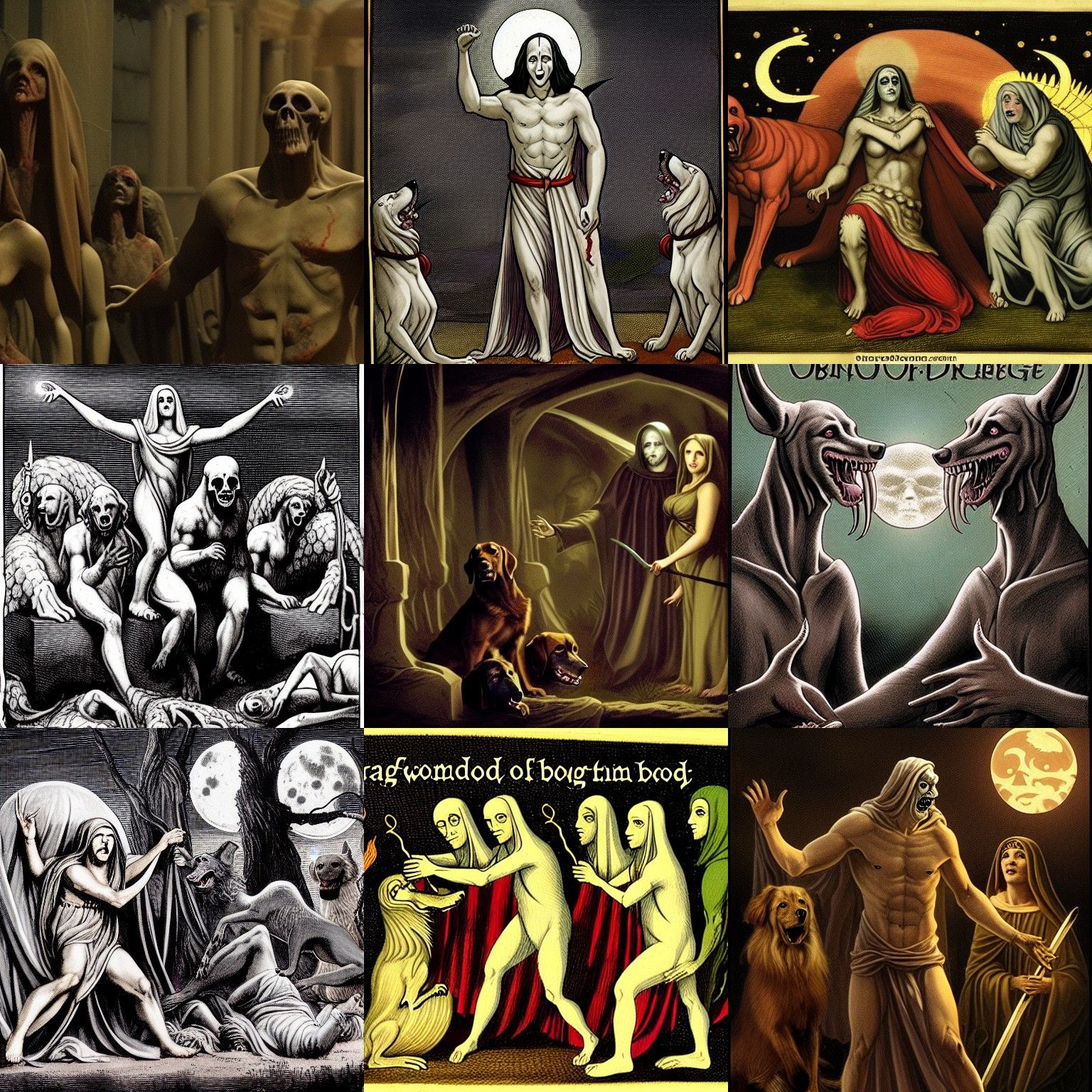 Ominous Twilight Scene of Terror and Longing