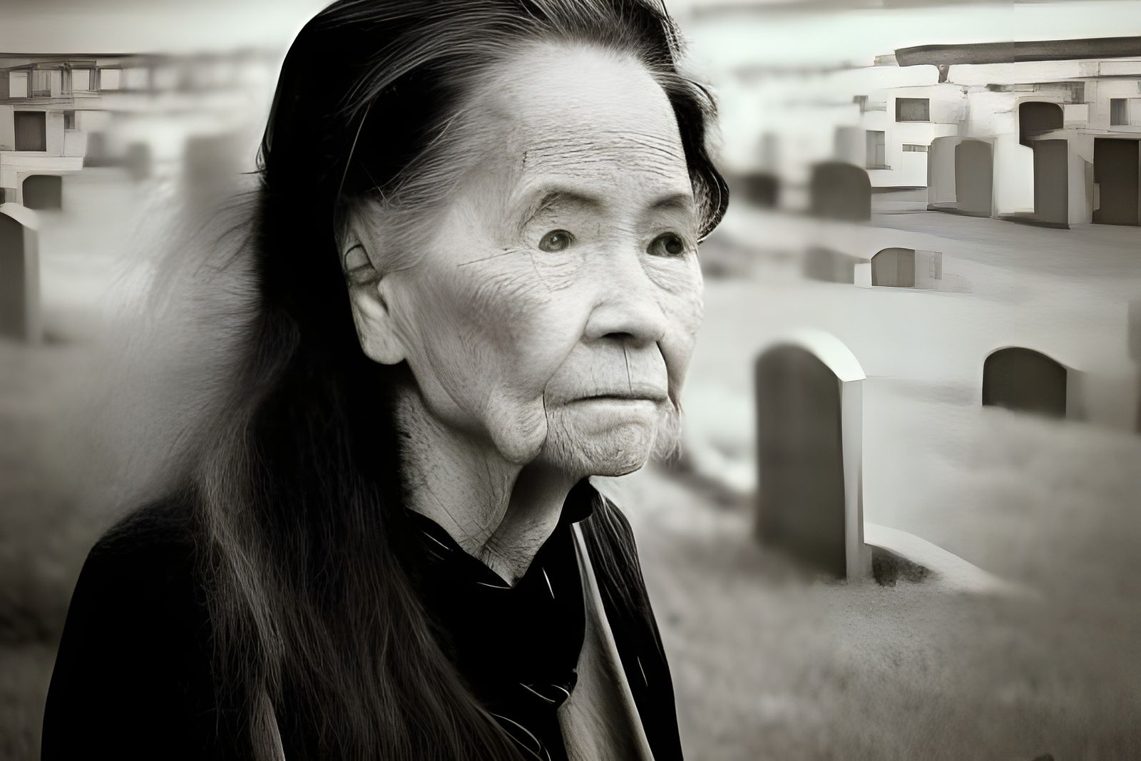 Poignant Portrait of an Aging Woman