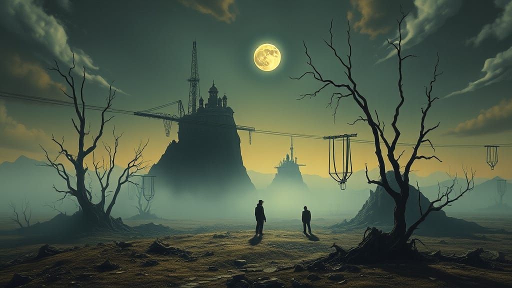 Surrealist Landscape of Ambiguous Reality