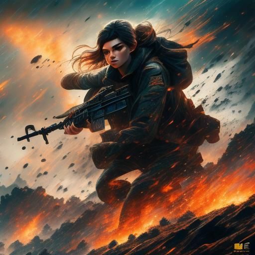 Anime Girl in Detailed Matte Painting Style