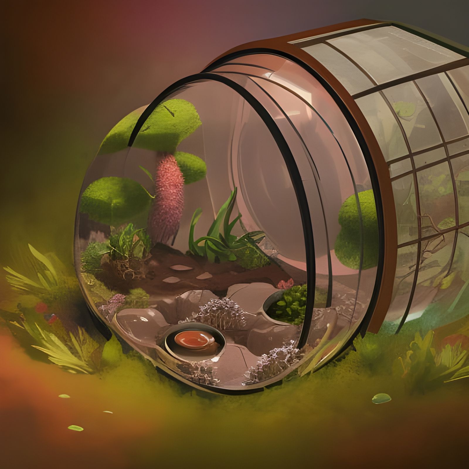 Terrarium in a Box: Digital Illustration Cover Art