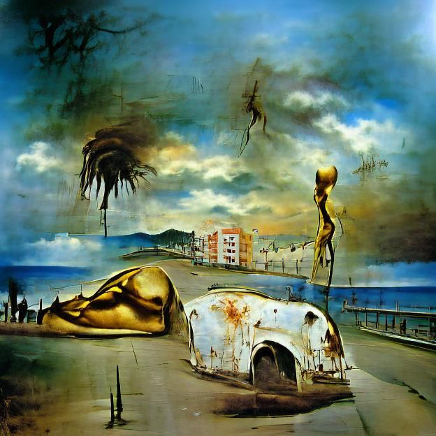 Haunting Urban Landscape of Solitude and Decay