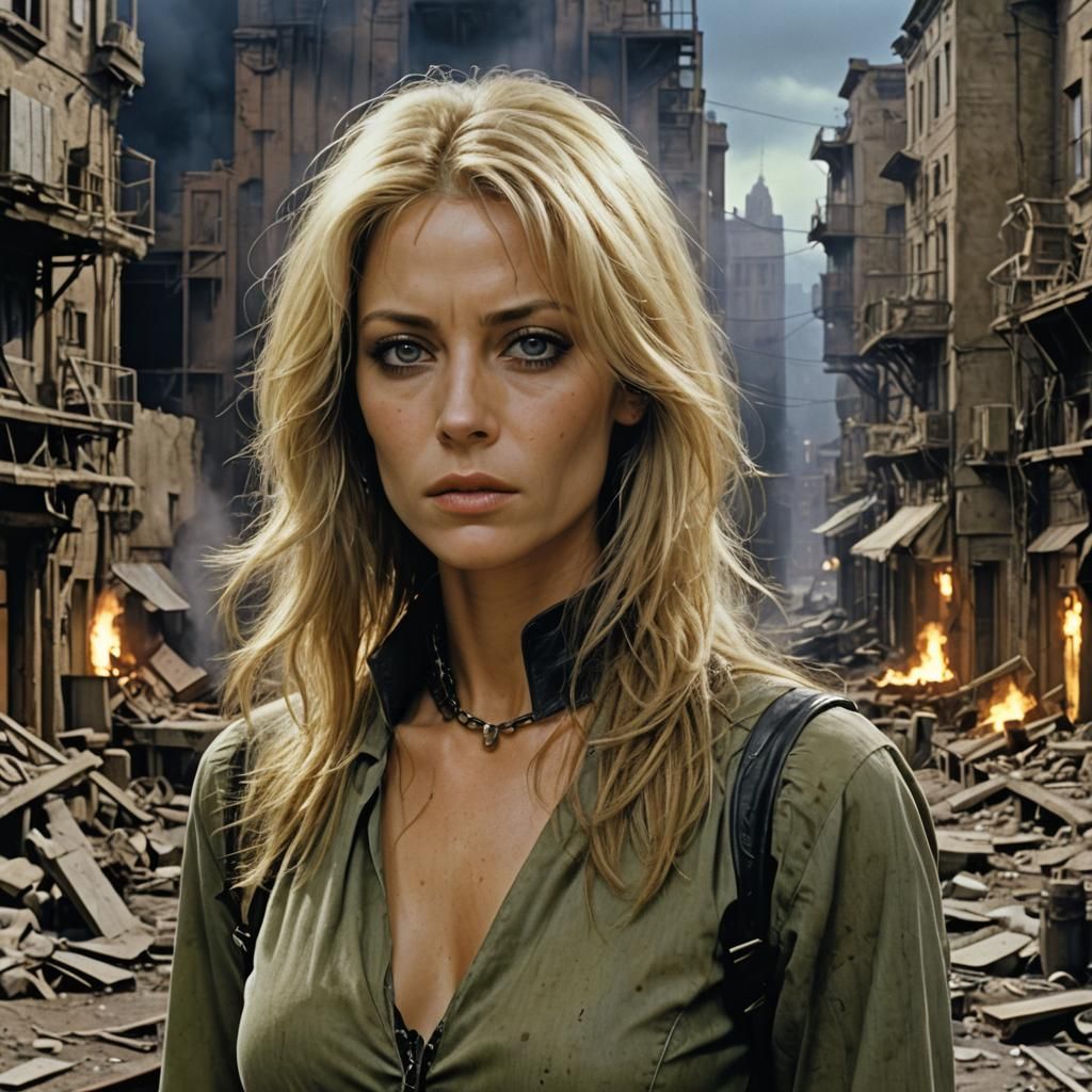 Detailed Matte Painting of La Femme Nikita