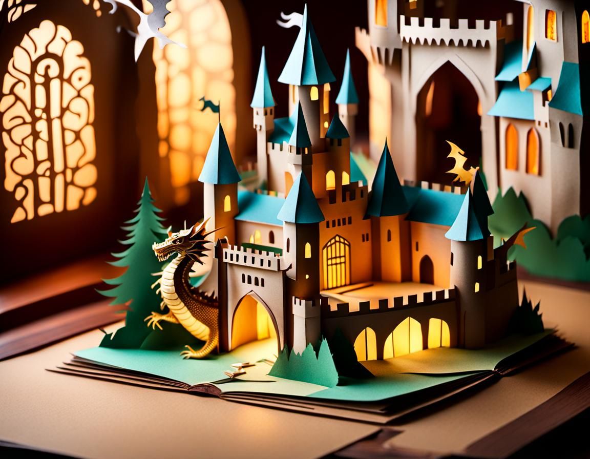 Fantasy Pop-Up Book of Paper Art and Magic