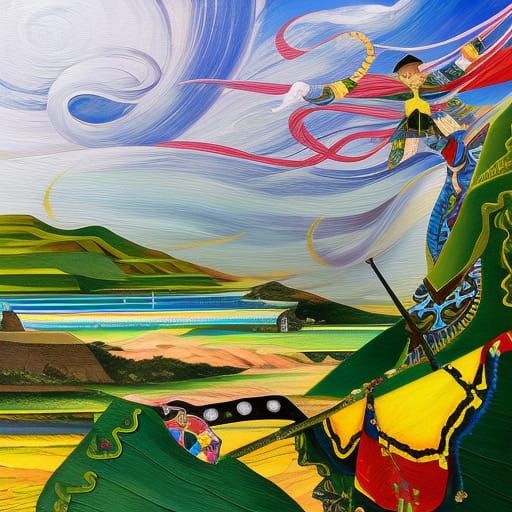 Radiant Venus Portrait in Botticelli Style