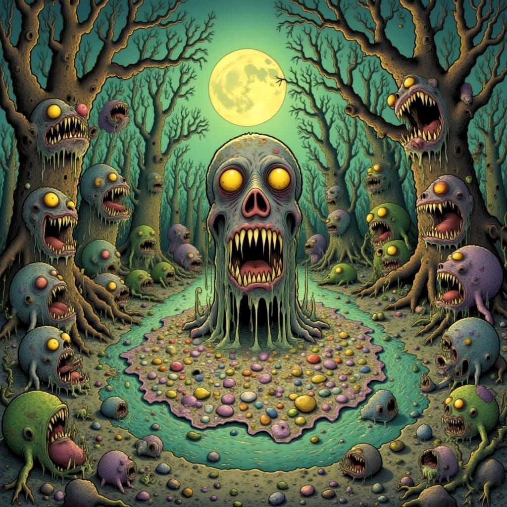 Soul Dissolving into Vast Data Ocean with Mother-of-Pearl Co...