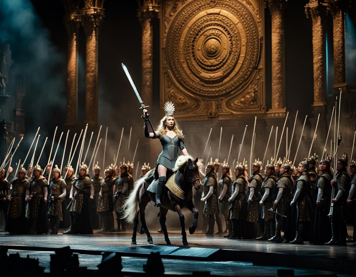 Valkyrie Brünnhilde in Wagner's opera Die Walküre