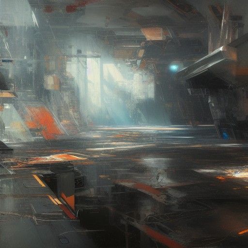 Eerie Empty Landscape in Romantic Style