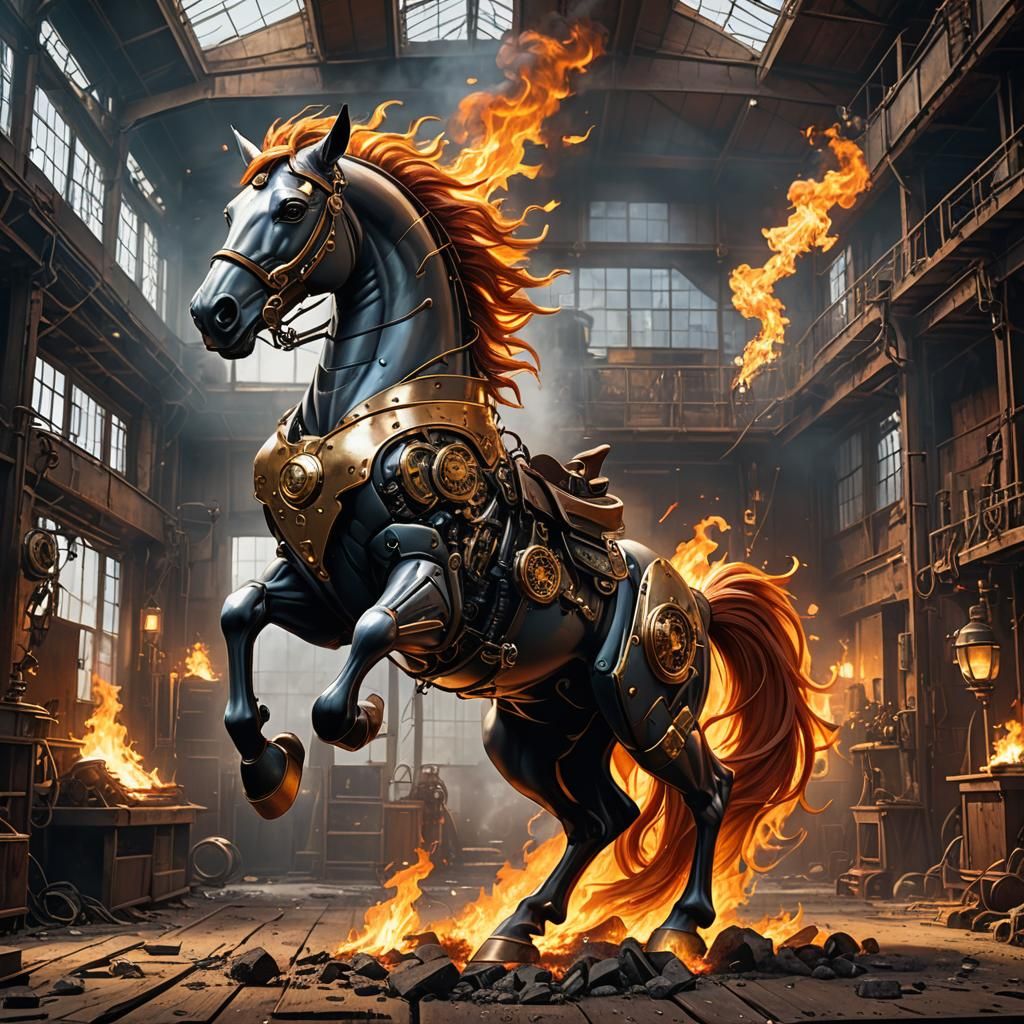 Steampunk horse