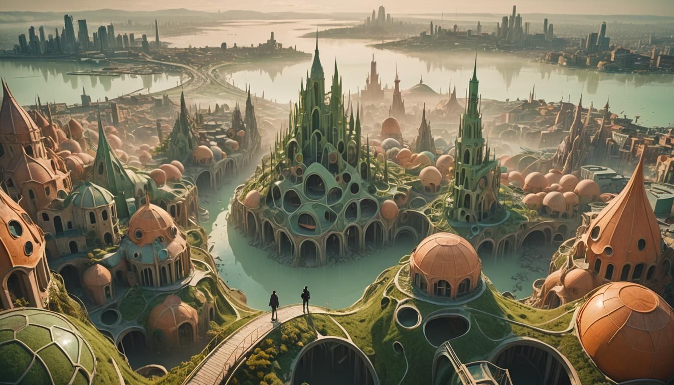 Surreal Organic World with Muted Colors in Film Still