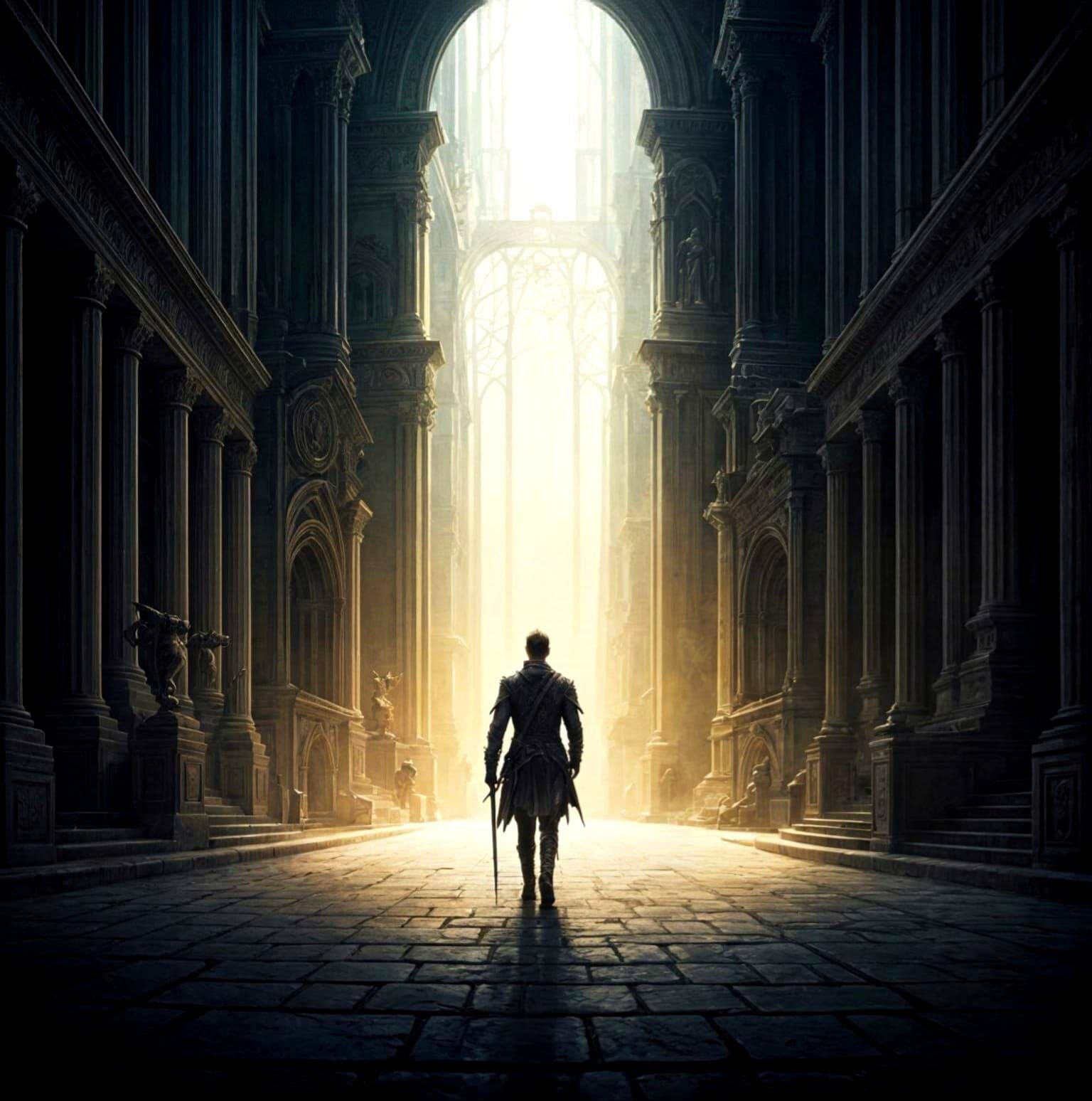 Dark Fantasy Art with Impressionistic Brushwork