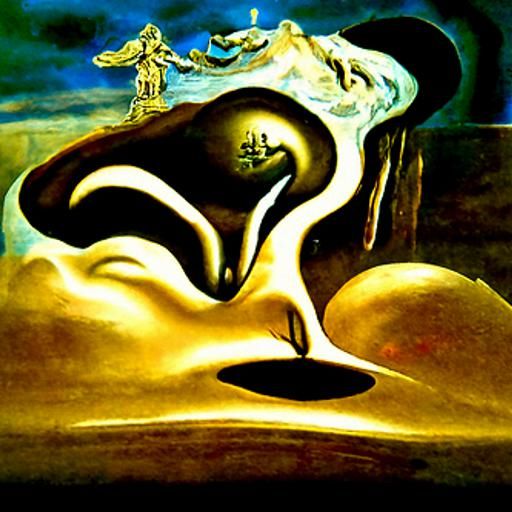 Surreal Sunset in Japan, Salvador Dali Style