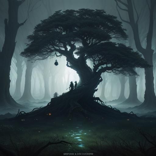 Epic Cinematic Painting of Awakening in Nature