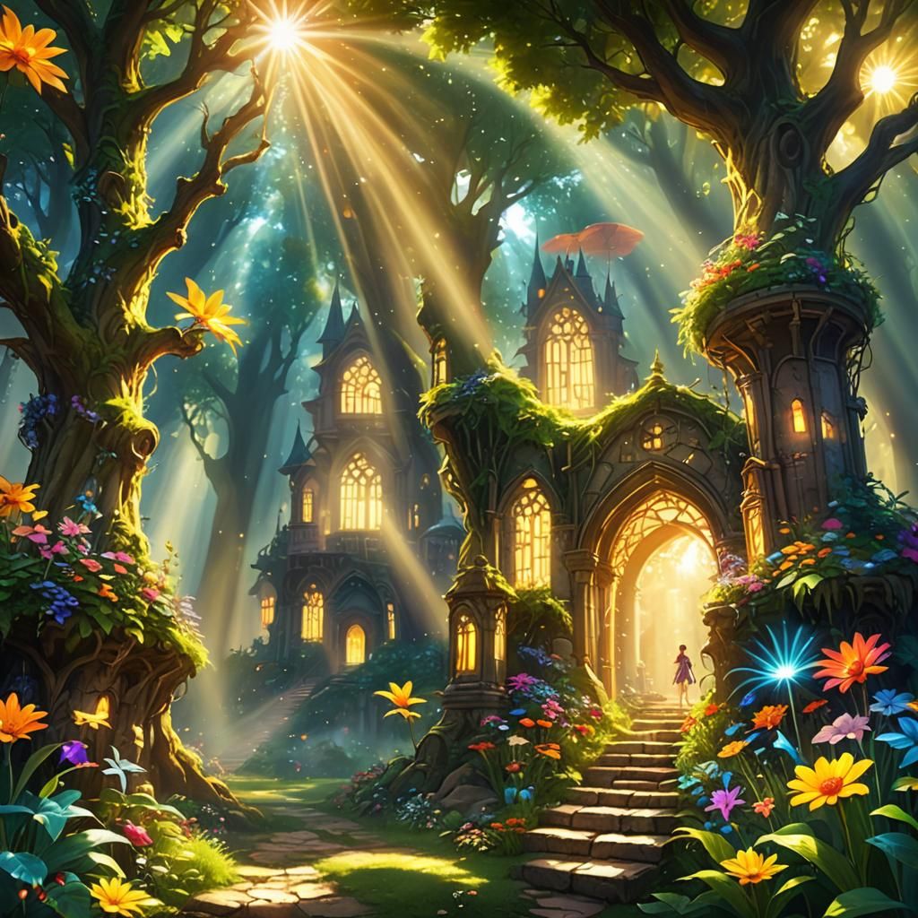 Magical World Bathed in Sunshine