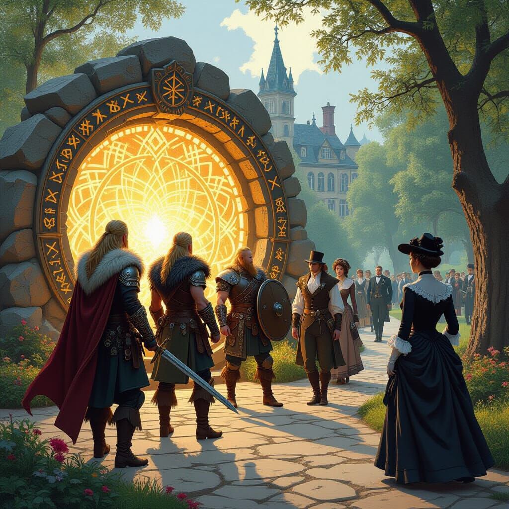 Vikings Arrive in Victorian Era Through Magic Portal