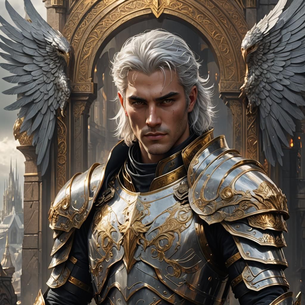 Aasimar Paladin of Ilmater: Digital Matte Painting