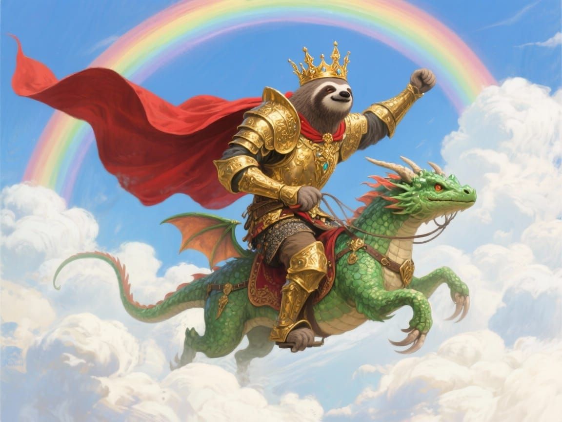 Heroic Sloth King on Emerald Dragon