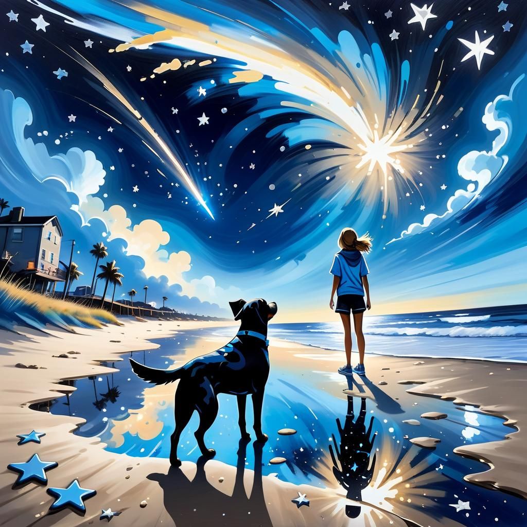 wish upon a shooting star for good luck