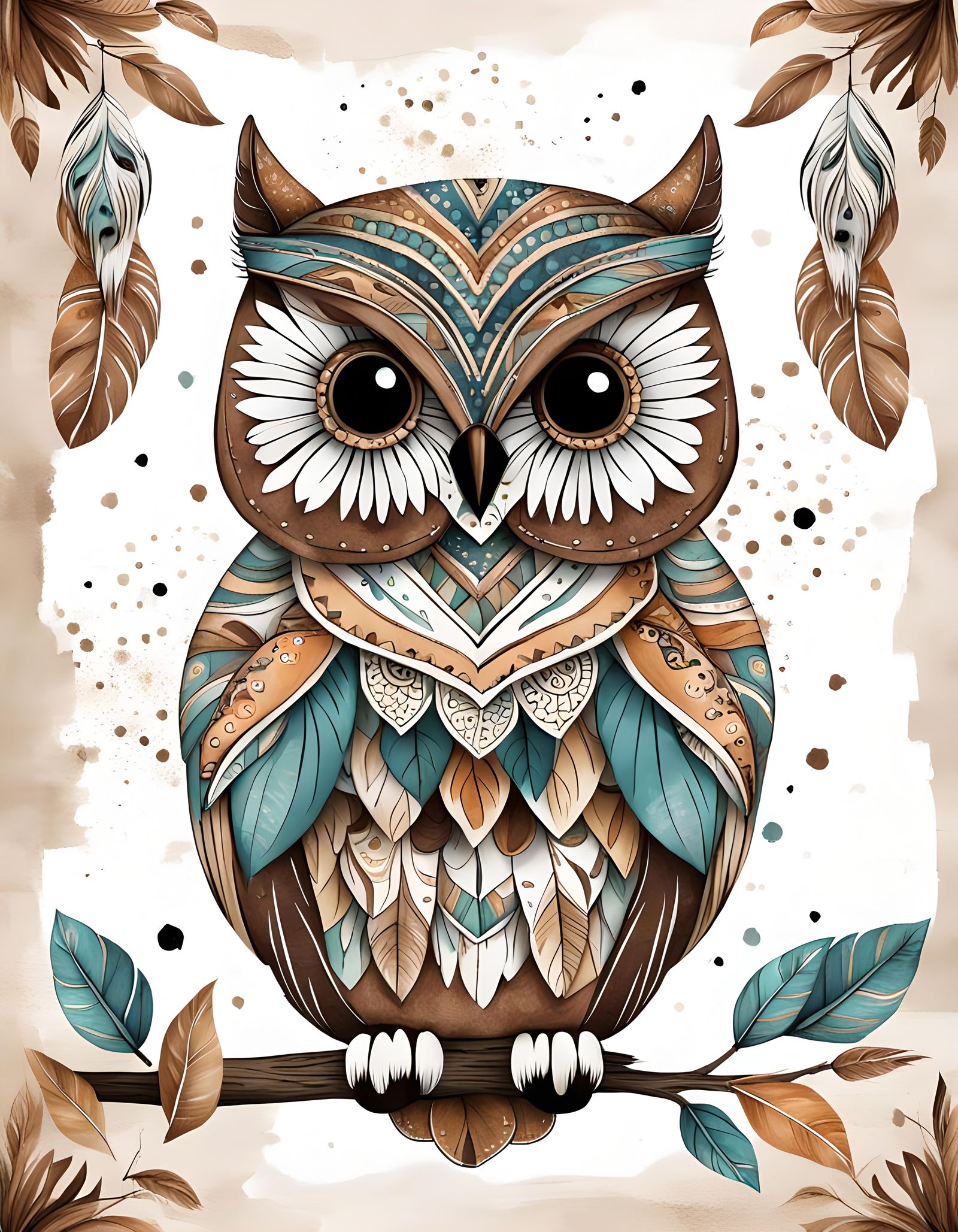 Boho Style Baby Car Poster for Kids