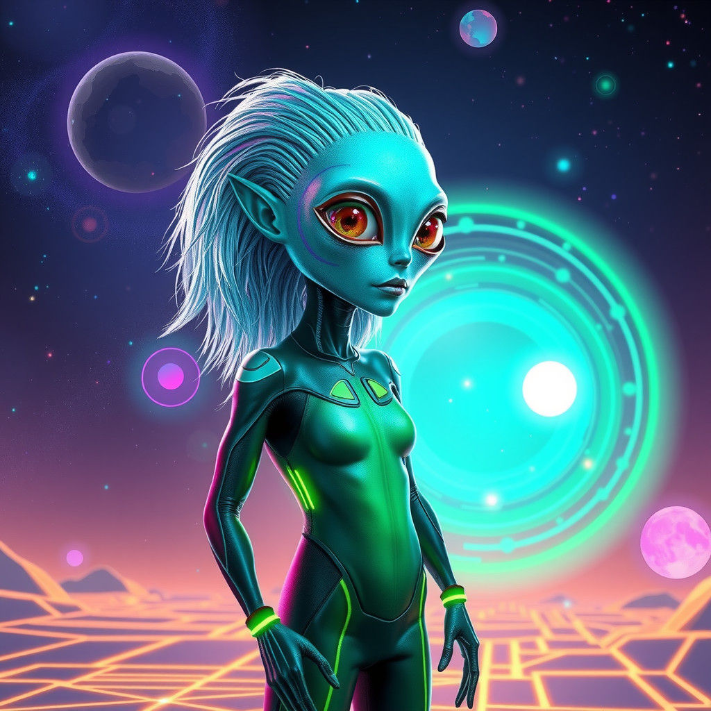 Extraterrestrial Playmate Projects Holographic Games in Futu...