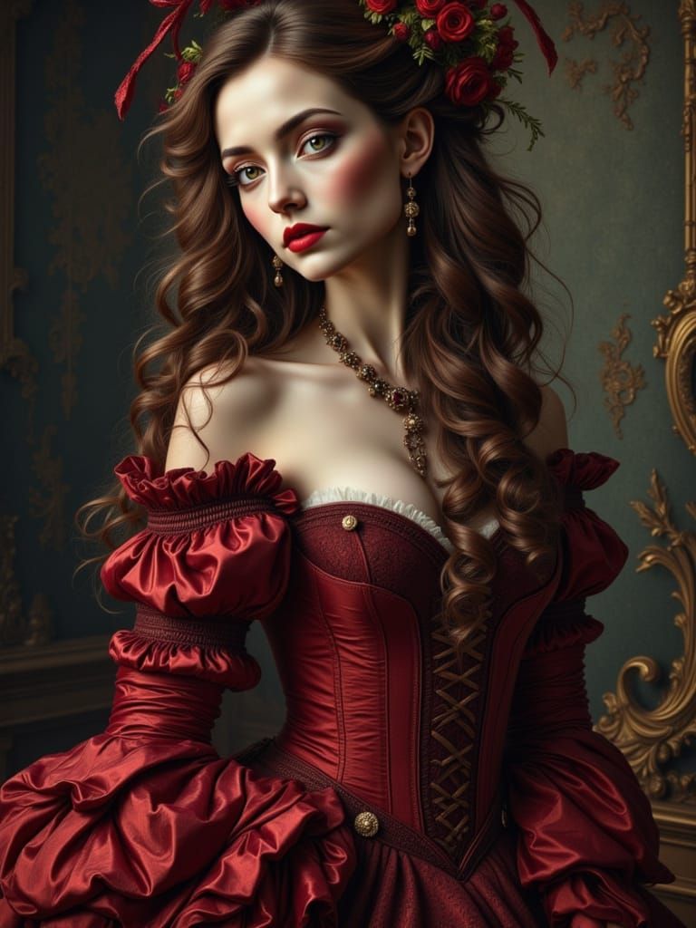 What a dream I had, Pressed in organdy. Clothed in crinoline...