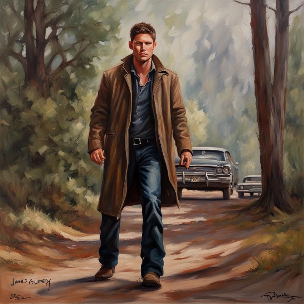 Portrait of a Man in Oil Painting Style