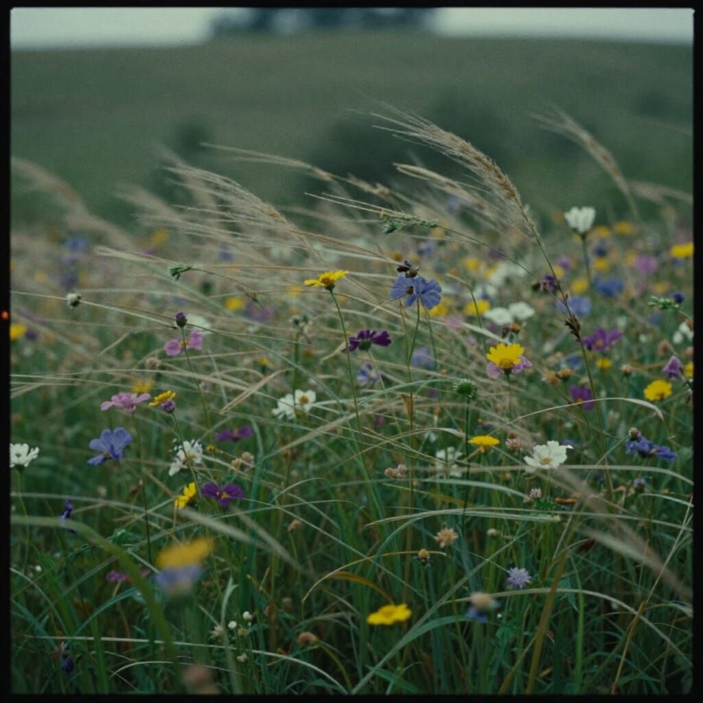 Wildflowers Swaying in the Breeze: Cinematic Masterpiece