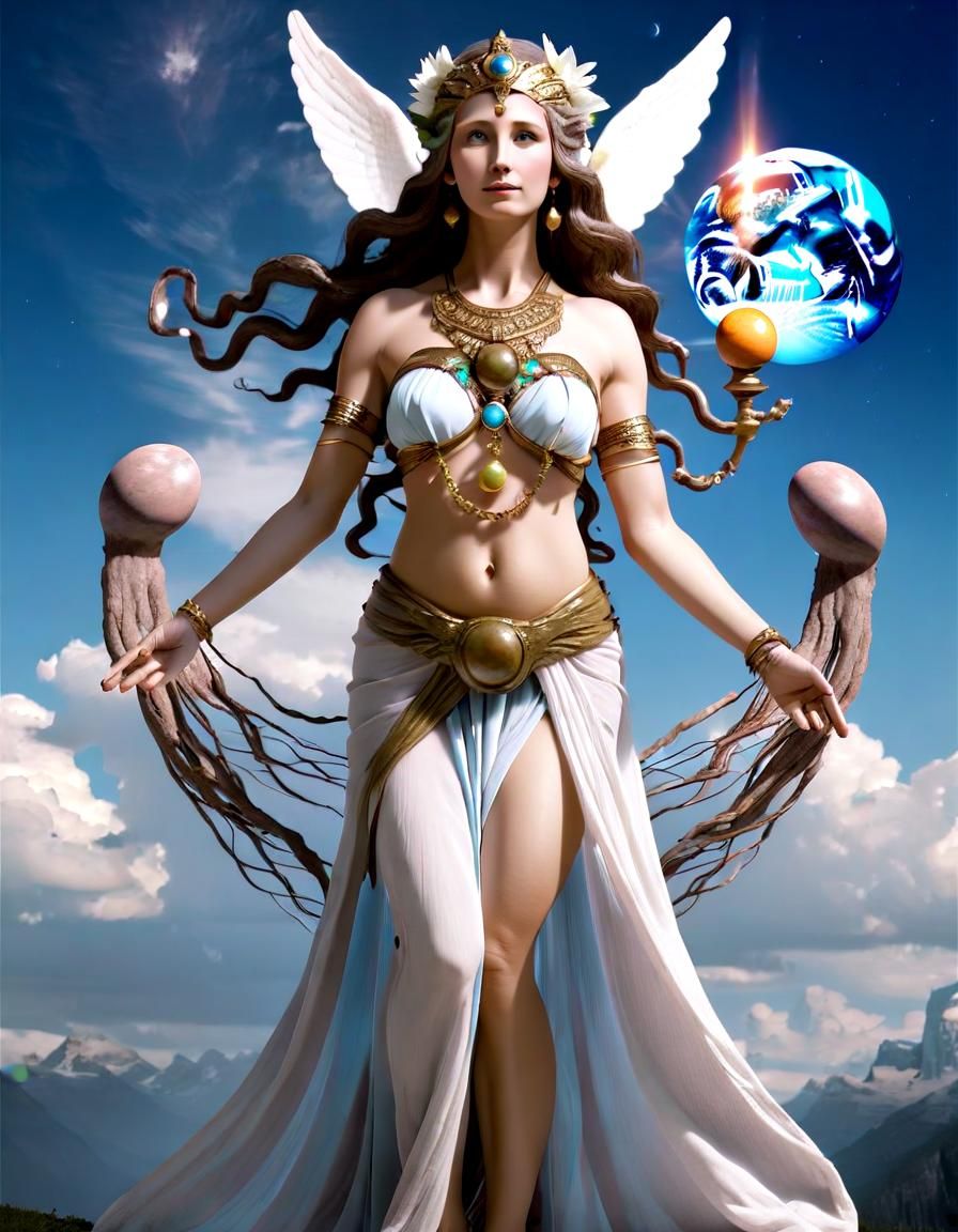 AI Image of the Goddess of Creation