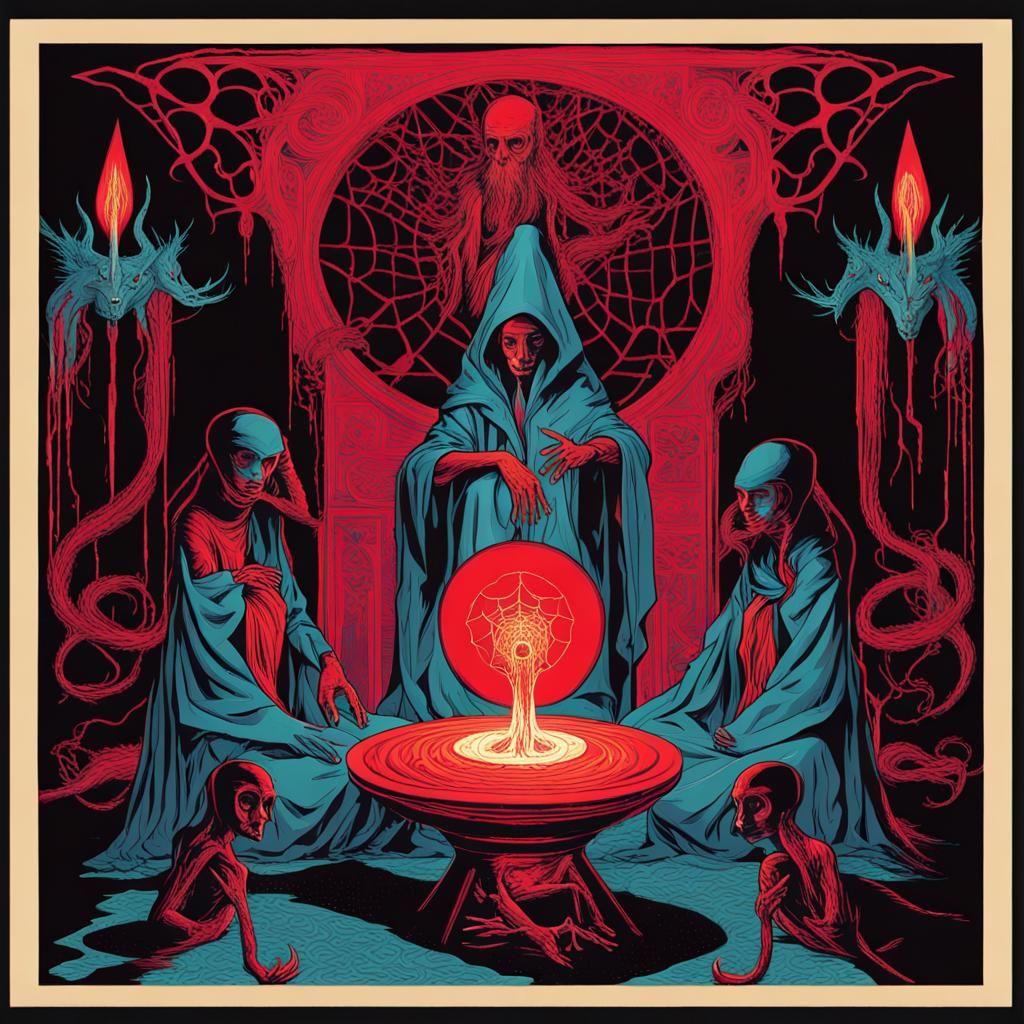 Secret Society Ritual: Pop Art Screen Print