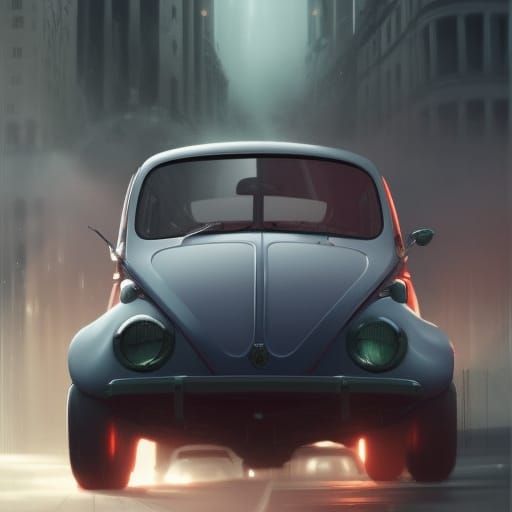 Cyberpunk Hybrid VW Beetle and Bully