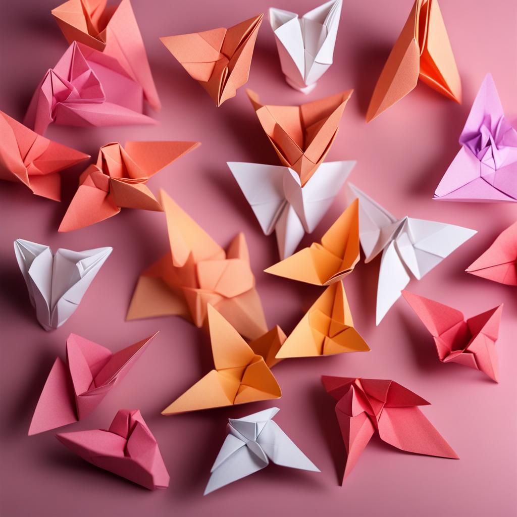 High Resolution Origami Papercraft in 8K