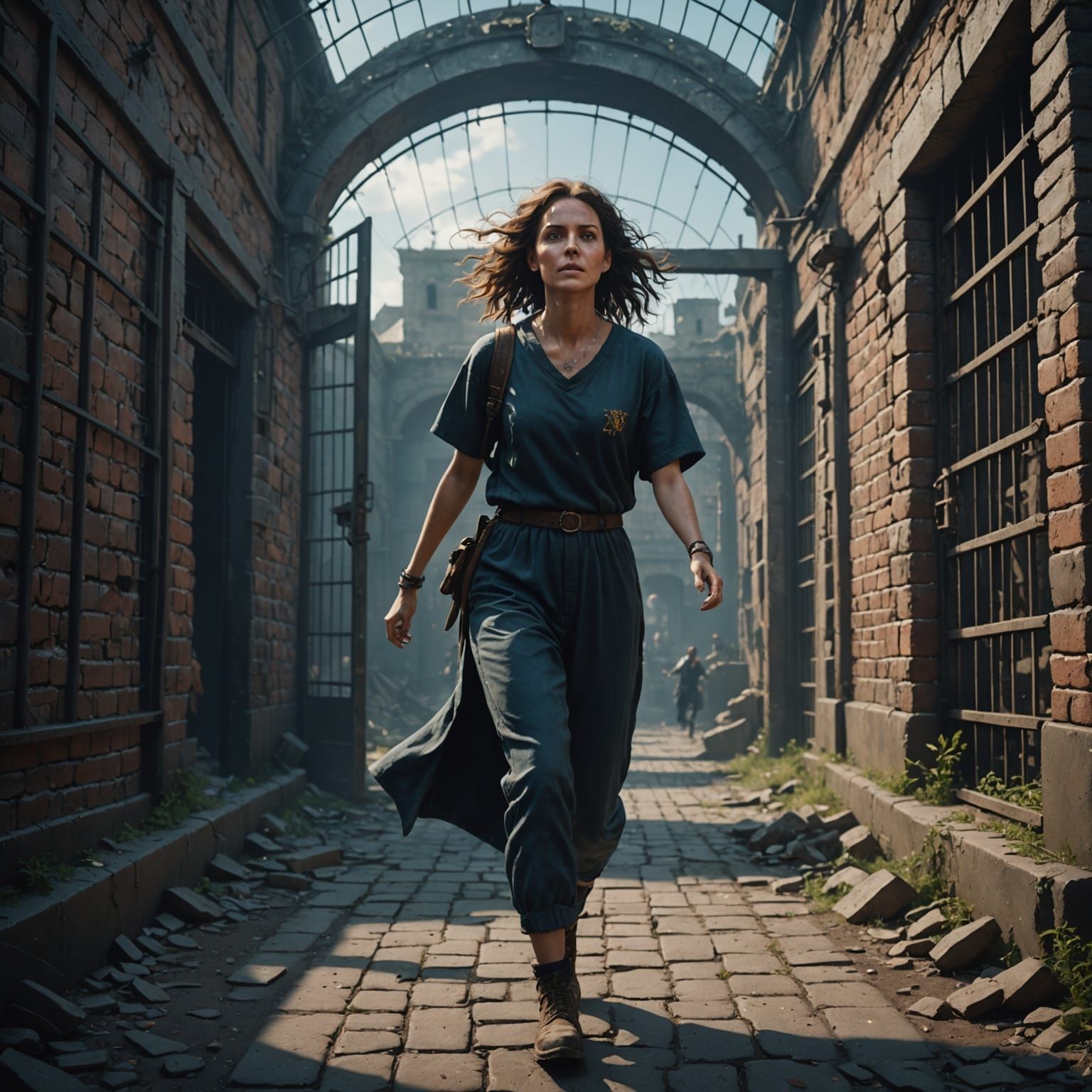 Fantastical Prison Breakthrough in Vibrant Colors