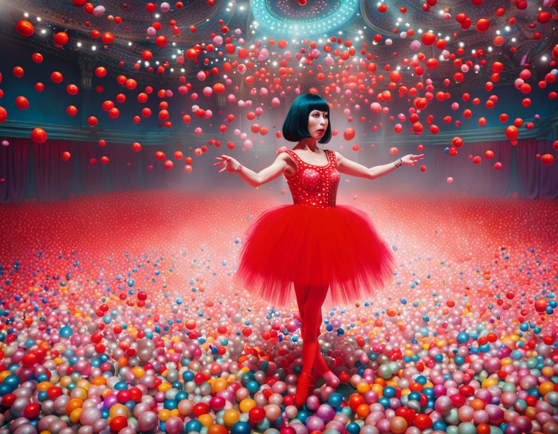 Ballet Dancer in Tutu, Hyperdetailed Fantasy Art