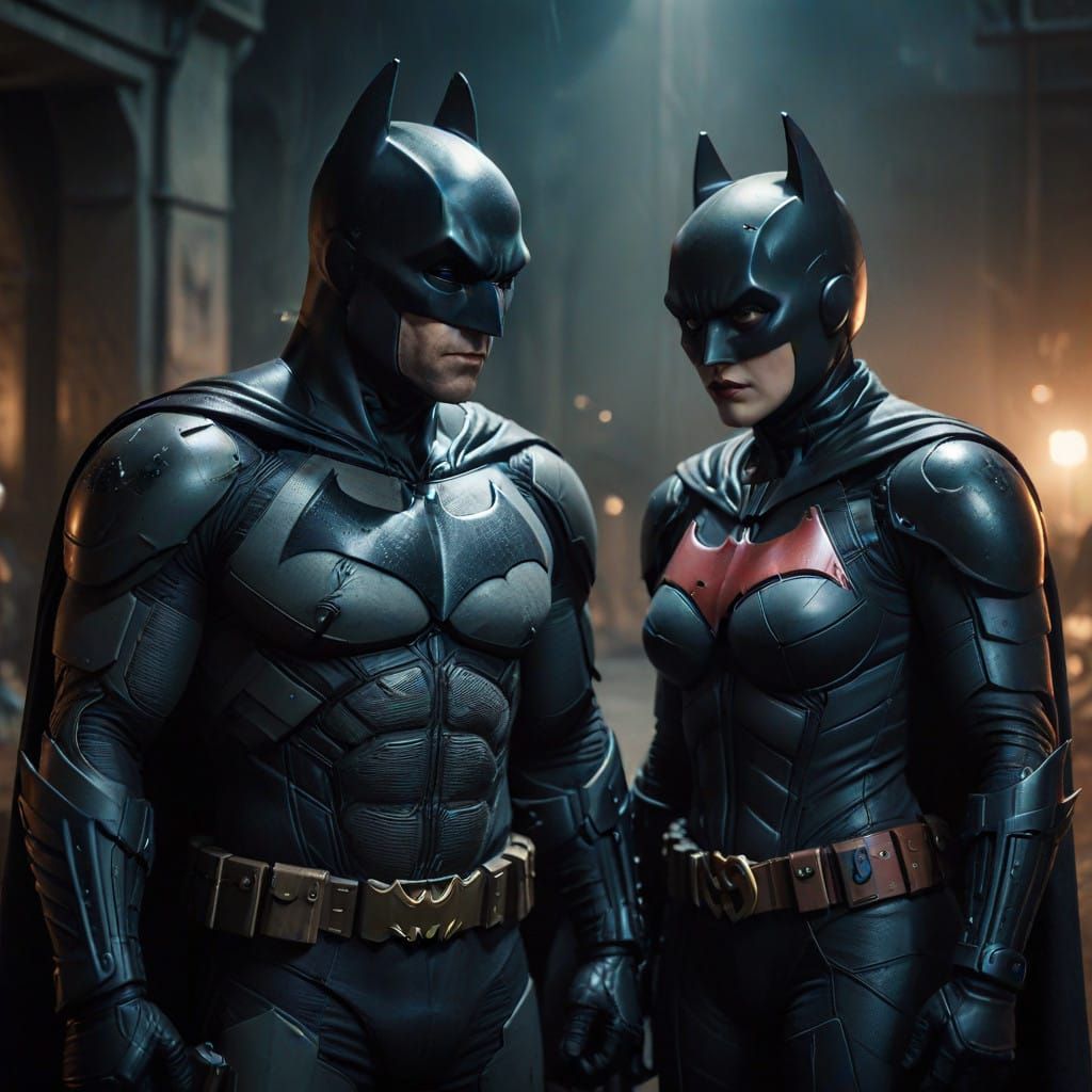 Batman in Cinematic Film Still