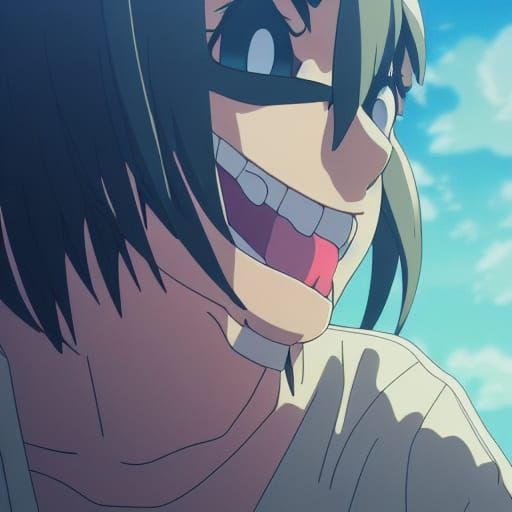 Anime Teeth Chan in Studio Ghibli Style