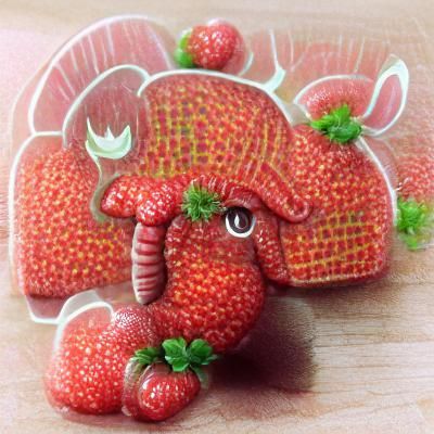 Strawberry Elephant: An AI Generated Wonder