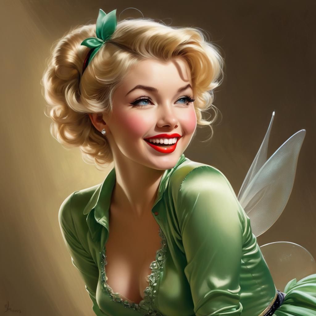 Laughing Pin-up